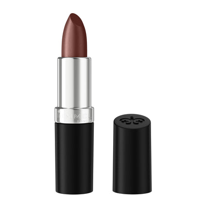 Rimmel Lasting Finish Lipstick Frosted Burgundy front view