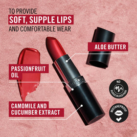 Rimmel Lasting Finish Lipstick swatch on skin