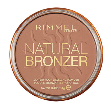 Rimmel Natural Bronzer 020 Sunshine front view with matte finish