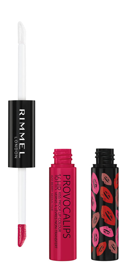 Rimmel Provocalips 16HR Kiss-Proof Lip Color 420 Berry Seductive front view