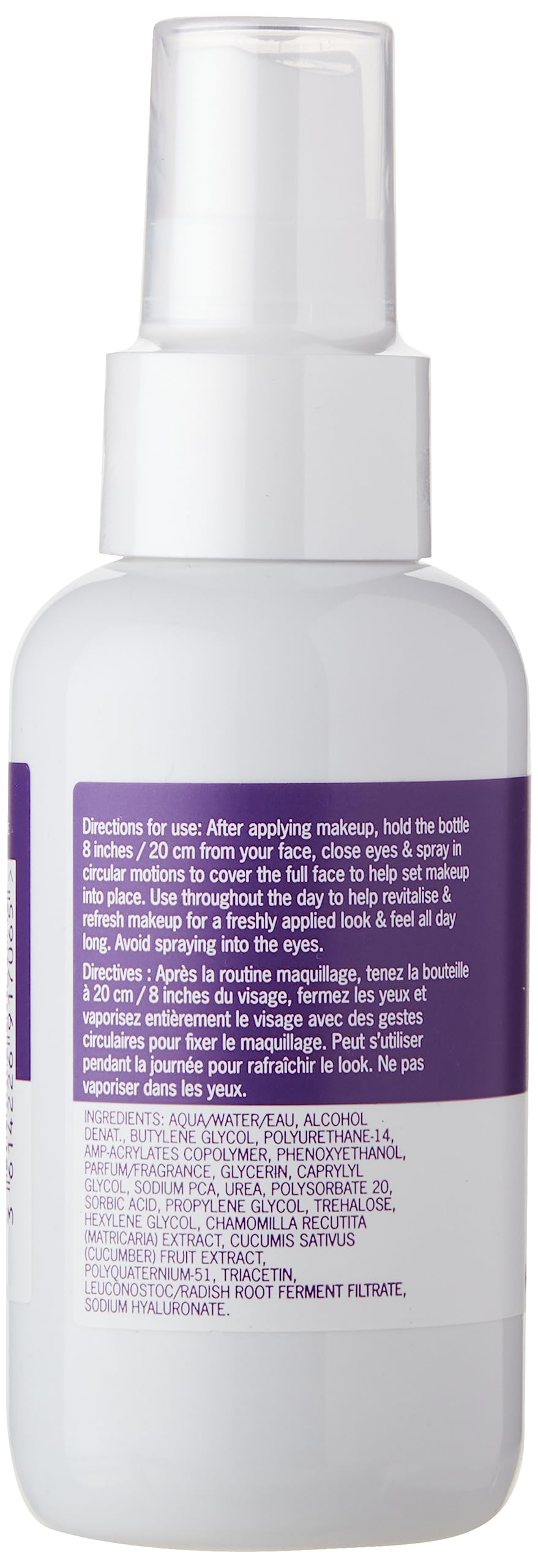 Rimmel Stay Matte Fix & Go 2-in-1 Primer & Setting Spray packaging details