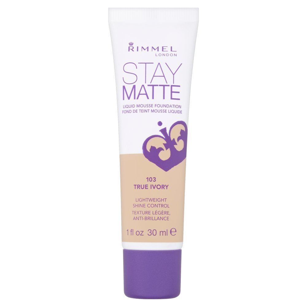 Rimmel Stay Matte Foundation True Ivory 41g bottle front view