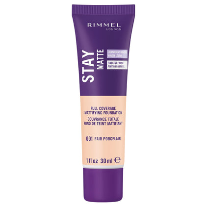 Rimmel Stay Matte Liquid Mousse Foundation 001 Fair Porcelain front view