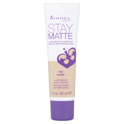 Rimmel Stay Matte Liquid Mousse Foundation 091 Light Ivory front view
