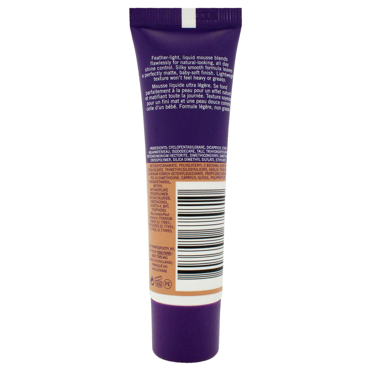 Rimmel Stay Matte Liquid Mousse Foundation 203 True Beige back view