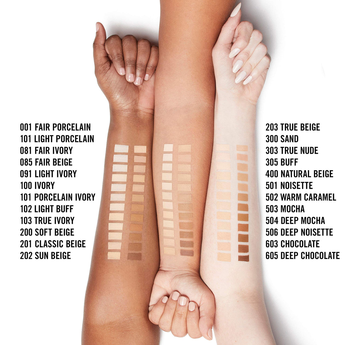 Rimmel Stay Matte Liquid Mousse Foundation 305 Buff application on skin