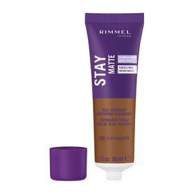 Rimmel Stay Matte Liquid Mousse Foundation 506 Deep Noisette texture close-up