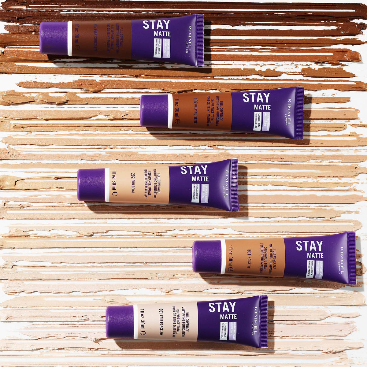 Rimmel Stay Matte Liquid Mousse Foundation application on skin