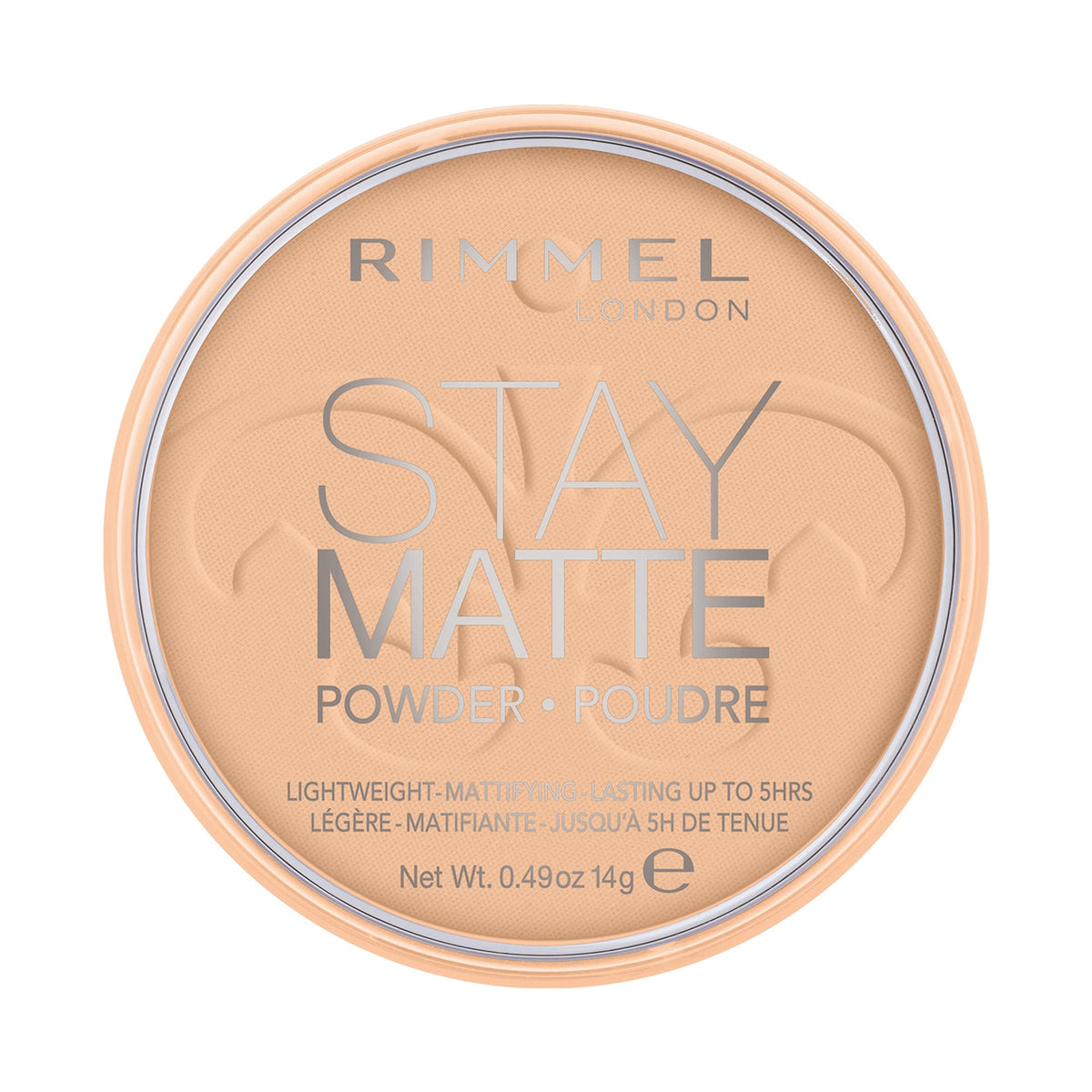 Rimmel Stay Matte Pressed Powder Warm Beige packaging