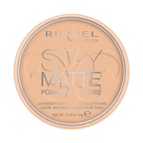 Rimmel Stay Matte Pressed Powder Warm Beige packaging