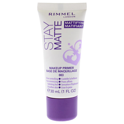 Rimmel Stay Matte Primer 003 front view with packaging