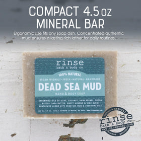 Rinse Bath & Body Dead Sea Mud Soap Spearmint Lavender packaging
