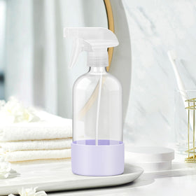 Rionisor Glass Spray Bottle 16 oz purple back view