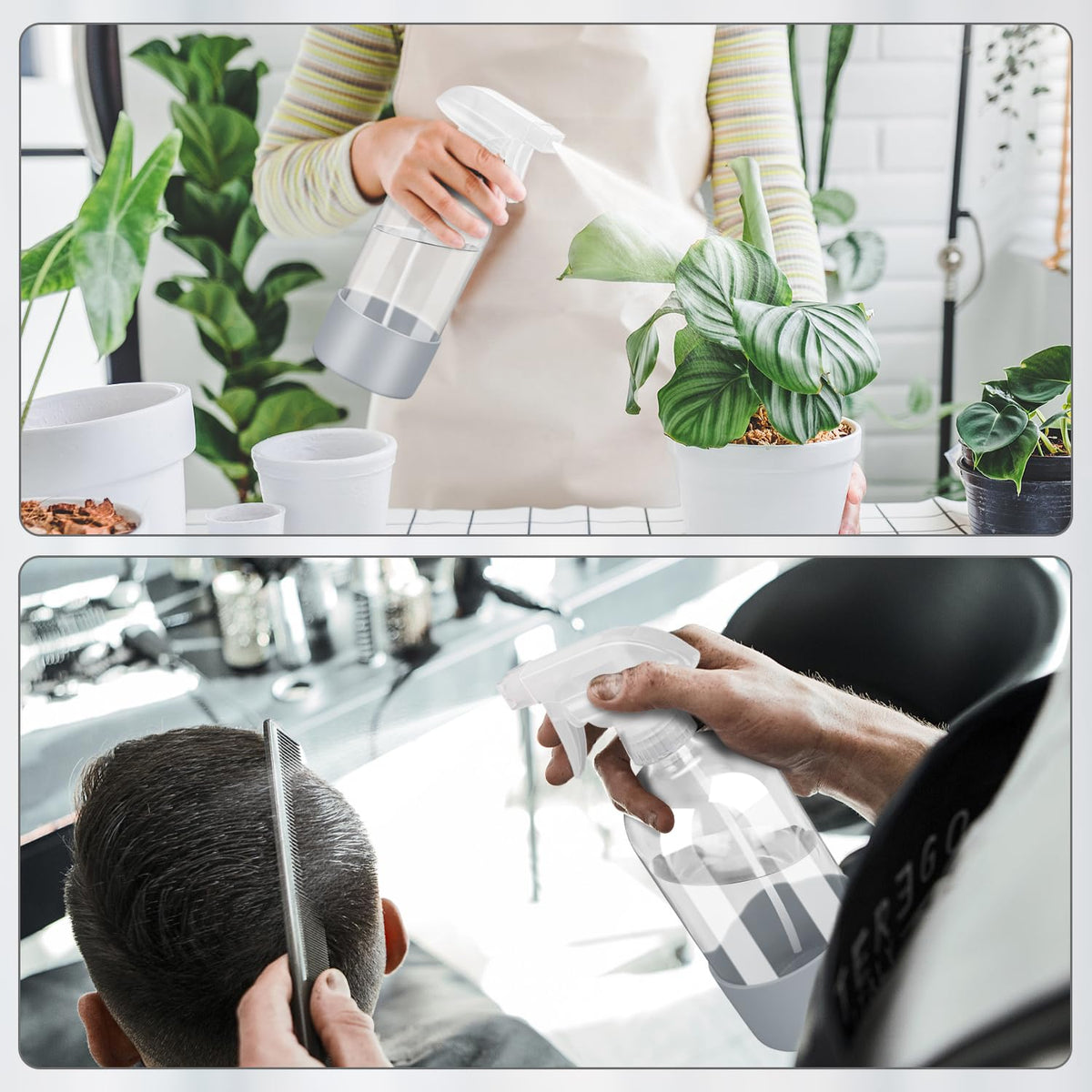 Rionisor glass spray bottle packaging display
