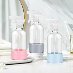 Rionisor Glass Spray Bottle side view showing silicone protection