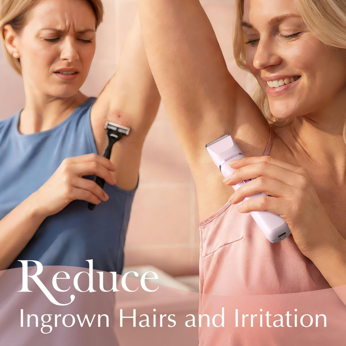 Risina 2-in-1 Bikini Trimmer in waterproof setting