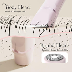 Risina 2-in-1 Bikini Trimmer with face shaver head