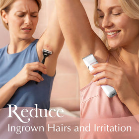 Risina 2-in-1 trimmer with charging cable and guide combs
