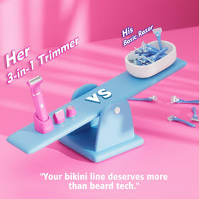 Risina 3-in-1 Trimmer in a stylish bathroom setting