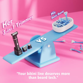 Risina Bikini Trimmer lifestyle scene on vanity