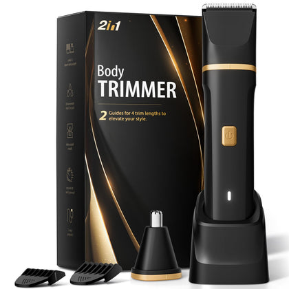 Risina Body Trimmer front view with ceramic blades