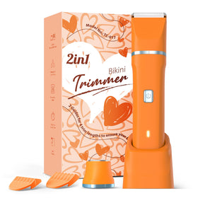 Risina Electric Razor for Women front view in orange