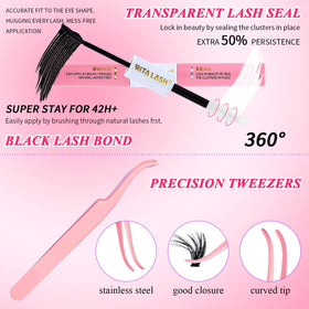 RITALASH 40D cluster lashes in packaging