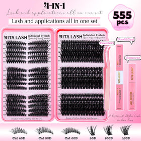 RITALASH cluster lashes in various styles