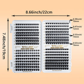 RITALASH Lash Clusters 384pcs with application tools