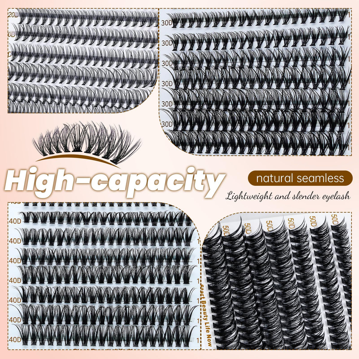 RITALASH Lash Clusters 640PCS application with tweezers