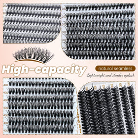 RITALASH Lash Clusters 640PCS application with tweezers