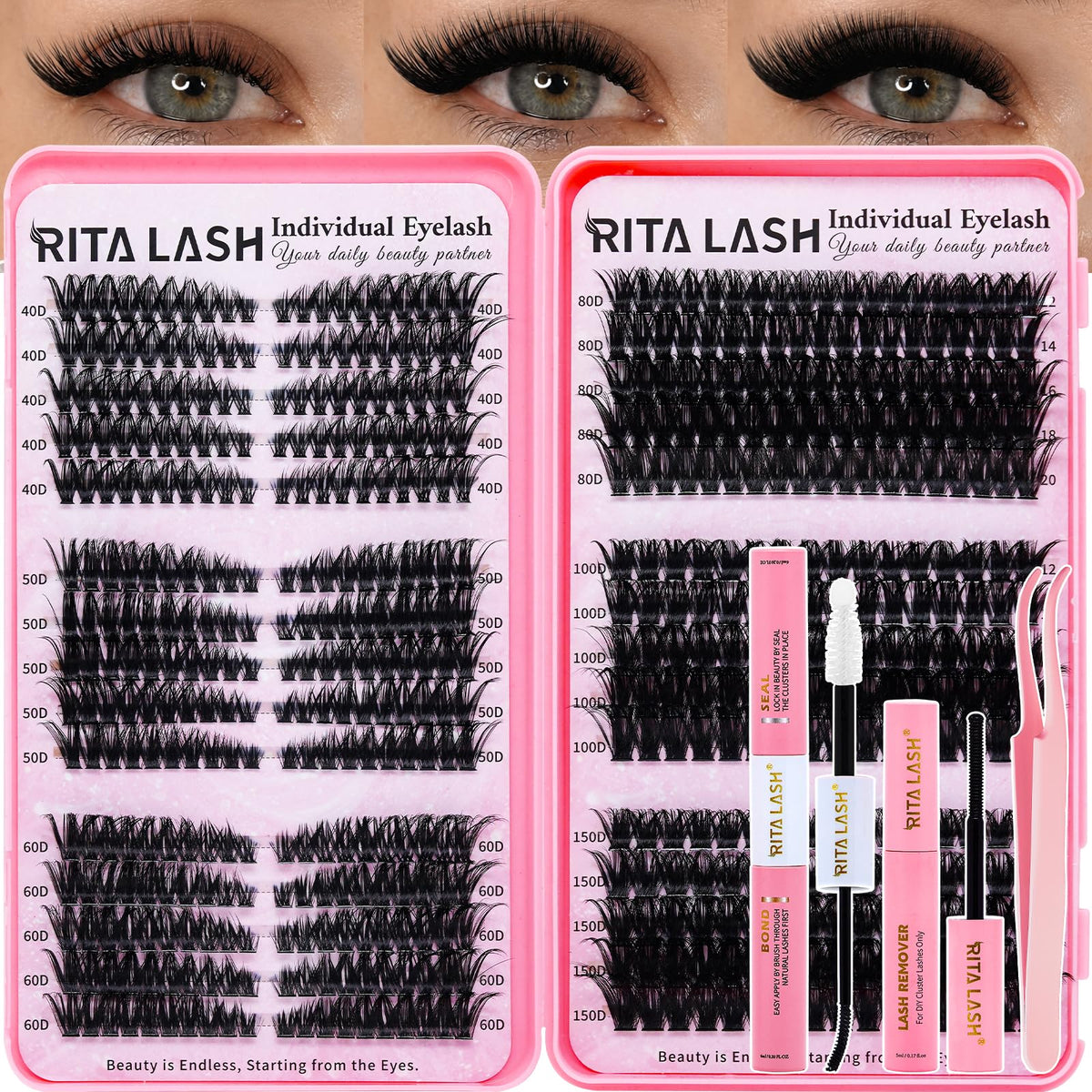 RITALASH Lash Clusters Kit packaging front view