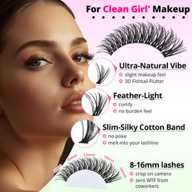 RITALASH Lash Clusters Kit showing individual lash clusters in various lengths