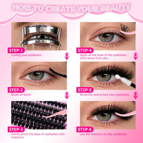RITALASH lash extension kit contents laid out