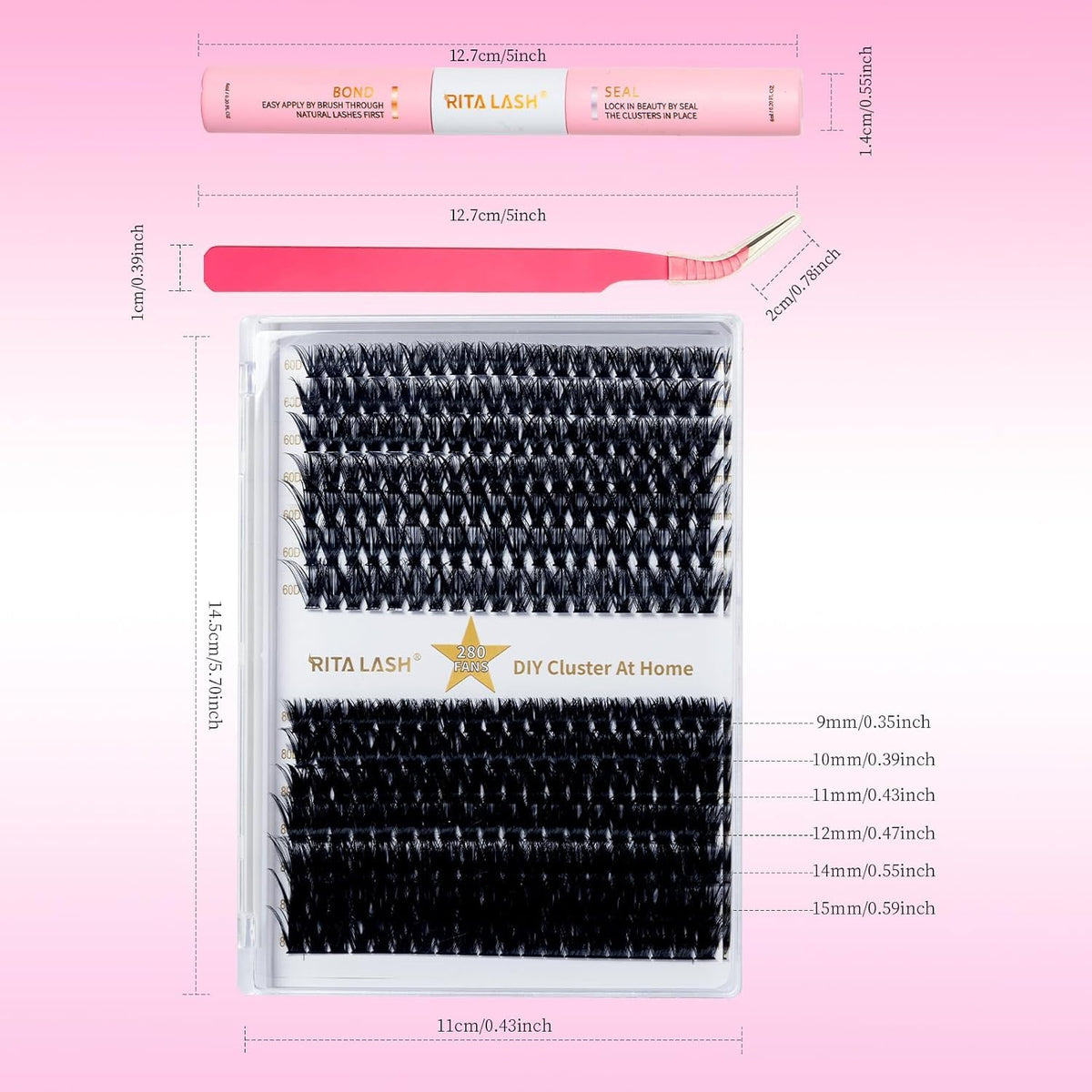 RITALASH Lash Extension Kit packaging and contents