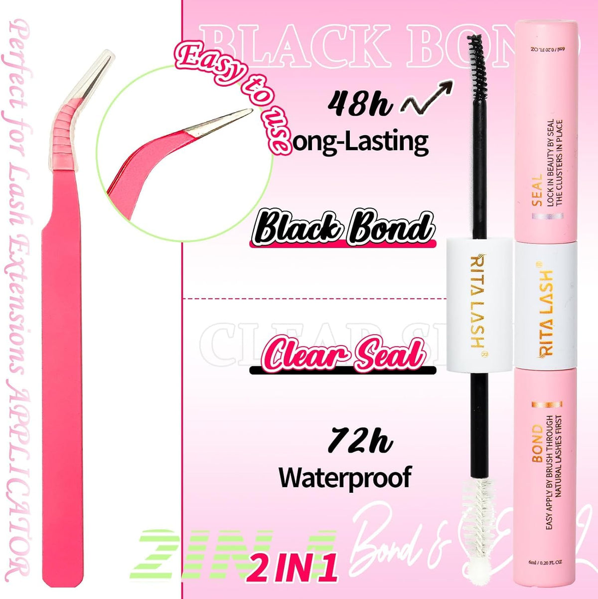 RITALASH Lash Extension Kit showing all components
