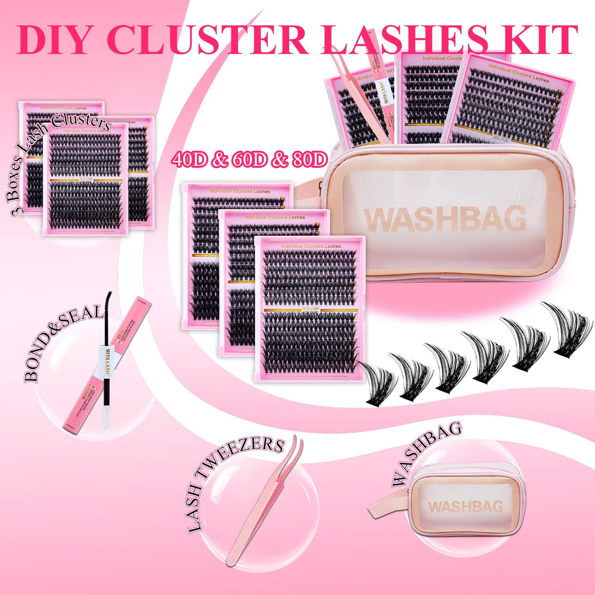RITALASH lash tweezers with ergonomic grip