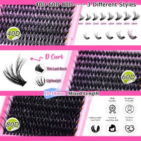 RITALASH washbag with lash extension kit contents