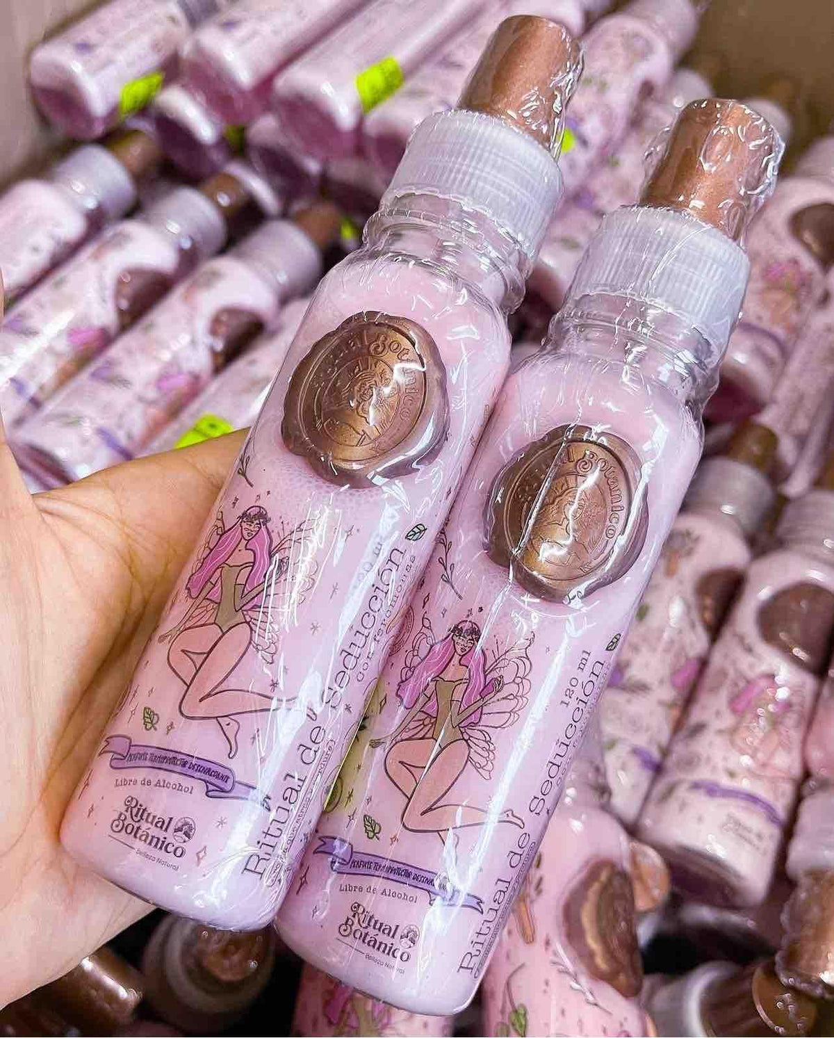 Ritual Botanico Hair Thermoprotector 120ML pink bottle with spray nozzle