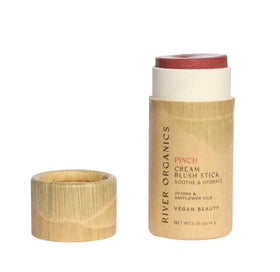 River Organics Cream Blush Stick front view in maroon shade
