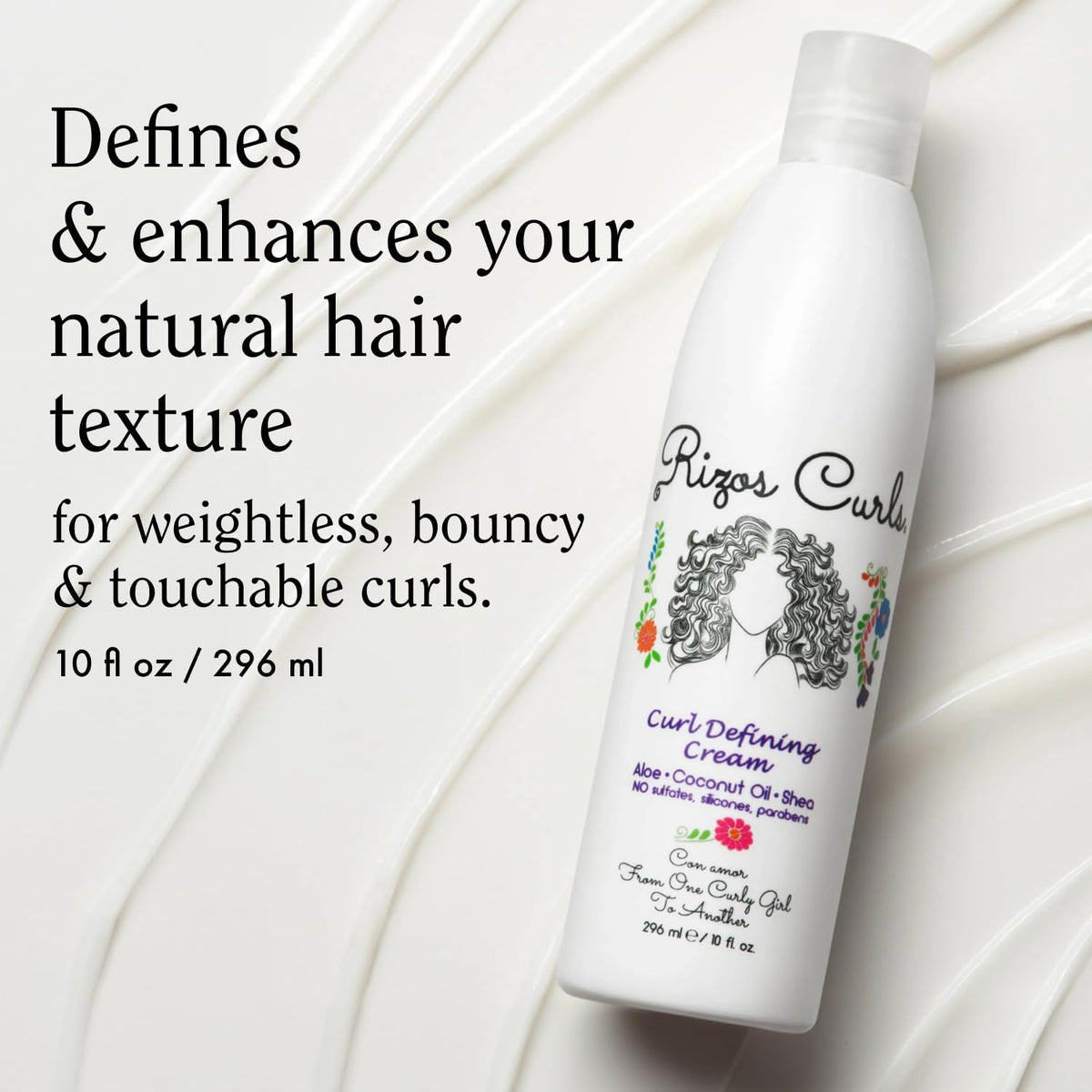 Rizos Curls Travel Curl Defining Cream 2.5 oz back view