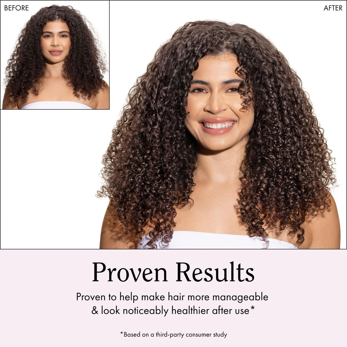 Rizos Curls Travel Refresh & Detangle Spray in a bathroom setting