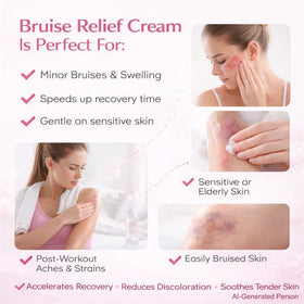 RMCYDS Arnica Bruise Cream with Vitamin K on a bathroom shelf