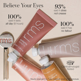 RMS Beauty Eyelights Cream Eyeshadow texture on fingertips