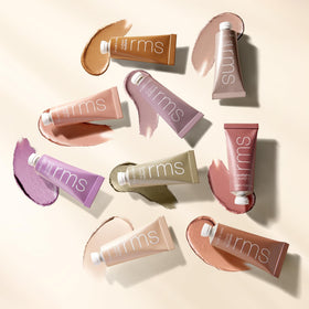 RMS Beauty Eyelights Cream Eyeshadow with makeup tools