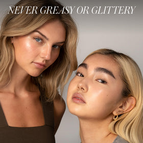RMS Beauty Luminizer cream highlighter application on cheek