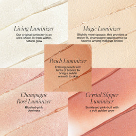 RMS Beauty Luminizer cream highlighter on skin swatch