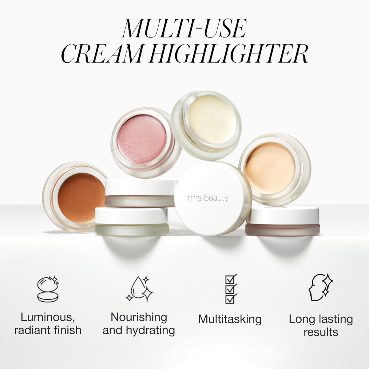 RMS Beauty Luminizer cream highlighter side view