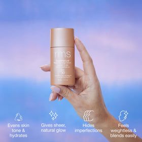 RMS Beauty SuperNatural Radiance Serum SPF 30 application on skin
