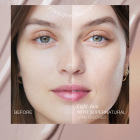 RMS Beauty SuperNatural Radiance Serum SPF 30 on a skincare shelf